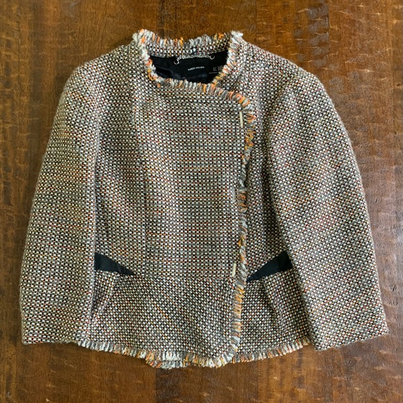 Karen Millen Size 8 Multicolored Tweed Blazer Coat - Picture 8 of 8